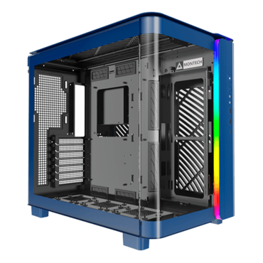 KING 95, Tempered Glass, No PSU, ATX, Prussian Blue, Mid Tower Case