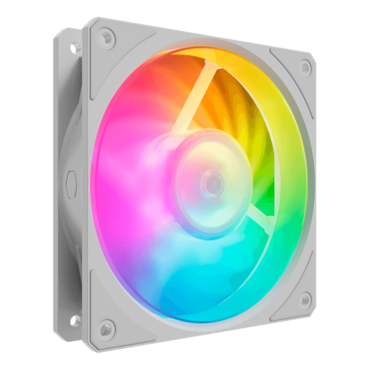 Mobius 120P ARGB 120mm, White, 2400 RPM, 75.2 CFM, 30 dBA, Cooling Fan