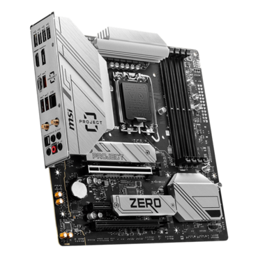 B760M PROJECT ZERO, Intel® Z760M Chipset, LGA 1700, microATX Motherboard