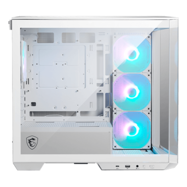 MAG PANO M100R PZ, Tempered Glass, No PSU, microATX, White, Mini Tower Case