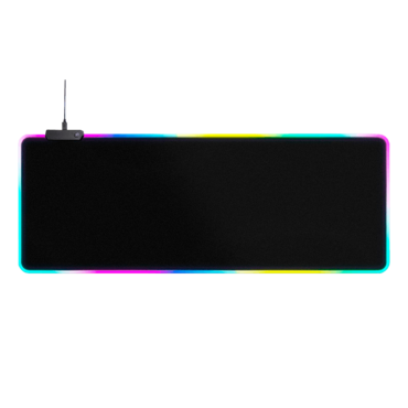 Large RGB Gaming Mouse Pad -15 Light Modes Touch Control Extended Soft Computer Keyboard Mat Non-Slip Rubber Base for Gamer Esports Pros 31.5X11.8 in