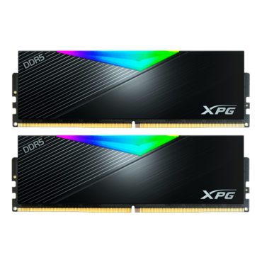 32GB (2 x 16GB) Lancer RGB DDR5 8000MT/s, CL38, Black, RGB LED, DIMM Memory