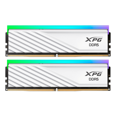 32GB (2 x 16GB) Lancer Blade RGB DDR5 6000MT/s, CL30, White, RGB LED, DIMM Memory