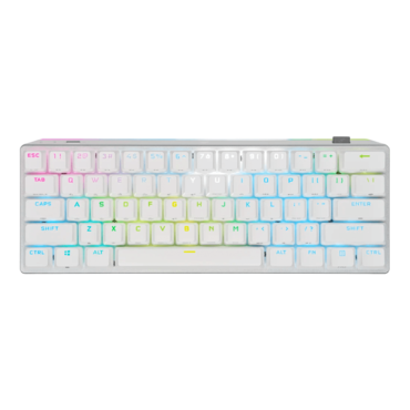 K70 PRO MINI, RGB, Cherry MX Red, Wireless, White, Mechanical Gaming Keyboard