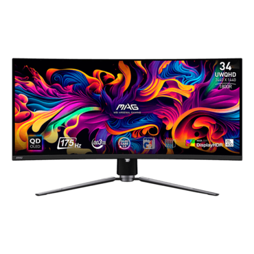 MAG 341CQP QD-OLED, Curved, 34&quot; QD-OLED, 3440 x 1440 (UWQHD), 0.03 ms, 175Hz, Gaming Monitor
