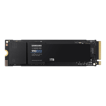 1TB 990 EVO, 5000 / 4200 MB/s, V-NAND 3-bit MLC, PCIe 4.0 x4 / 5.0 x2 NVMe 2.0, M.2 2280 SSD