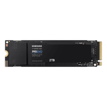 2TB 990 EVO, 5000 / 4200 MB/s, V-NAND 3-bit MLC, PCIe 4.0 x4 / 5.0 x2 NVMe 2.0, M.2 2280 SSD