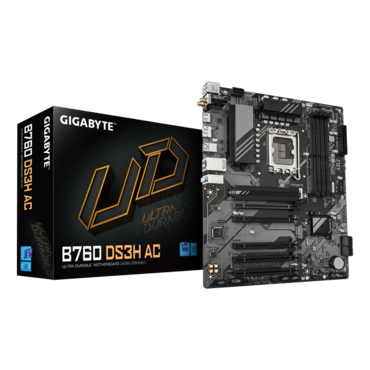 B760 DS3H AC, Intel® B760 Chipset, LGA 1700, ATX Motherboard