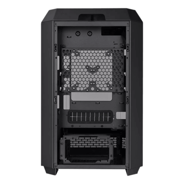 The Tower 300, Tempered Glass, No PSU, microATX, Black, Mid Tower Case