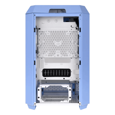 The Tower 300, Tempered Glass, No PSU, microATX, Hydrangea Blue, Mid Tower Case