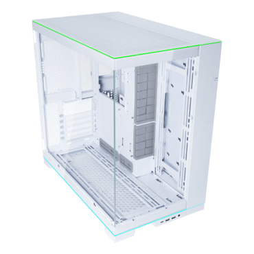 O11 Dynamic EVO RGB, Tempered Glass, No PSU, E-ATX, White, Mid Tower Case