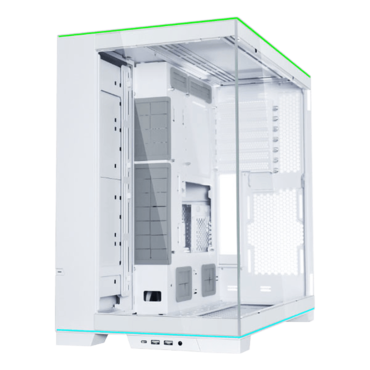 O11 Dynamic EVO RGB, Tempered Glass, No PSU, E-ATX, White, Mid Tower Case
