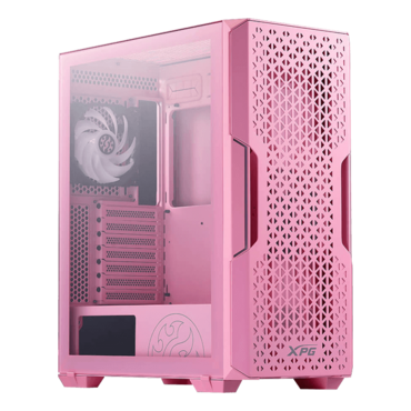 STARKER AIR, Tempered Glass, No PSU, ATX, Pink, Mid Tower Case