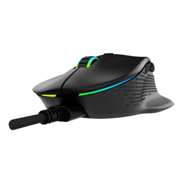 ALPHA, 3 RGB Zones, 16000-dpi, Wired, Black, Optical Gaming Mouse