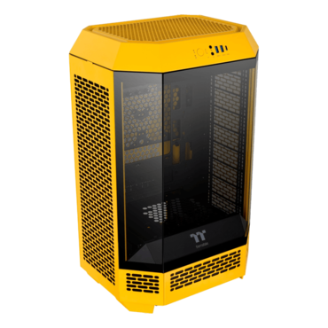 The Tower 300, Tempered Glass, No PSU, microATX, Bumblebee, Mid Tower Case