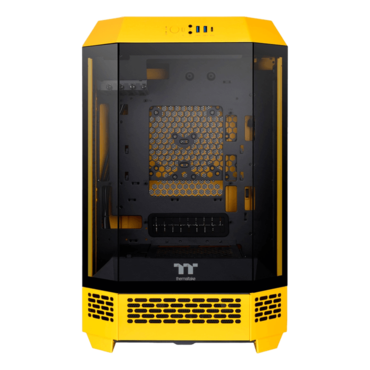 The Tower 300, Tempered Glass, No PSU, microATX, Bumblebee, Mid Tower Case