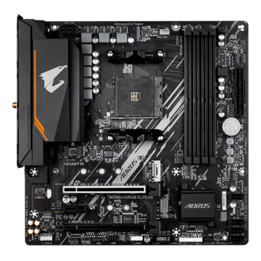 B550M AORUS ELITE AX, AMD B550 Chipset, AM4, microATX Motherboard