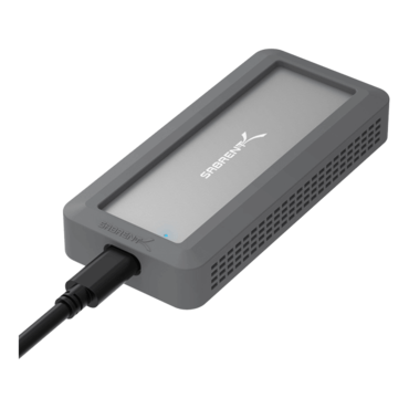 USB-C 3.2 Gen 2 to PCIe NVMe SSD IP67 Water Resistant External Hard Drive Enclosure, Gray (EC-WPNE)