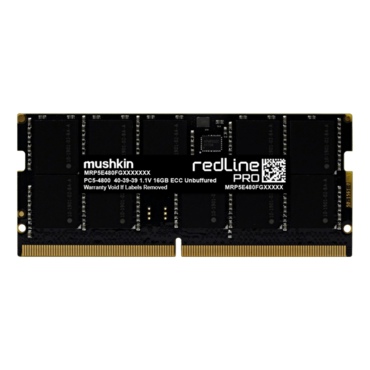 32GB Redline Pro MRP5T480FGGD32G28, DDR5 4800MT/s, CL40, 2Rx8, ECC Unbuffered SO-DIMM Memory