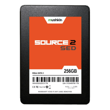 256GB Source 2 SED 7mm, 550 / 505 MB/s, 3D NAND, SATA 6Gb/s, SED, TCG Opal SSC, 2.5&quot; SSD