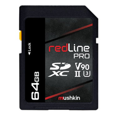 64GB Redline Pro, 280 / 250 MB/s, UHS-II v90 SD, Memory Card - TAA Compliant