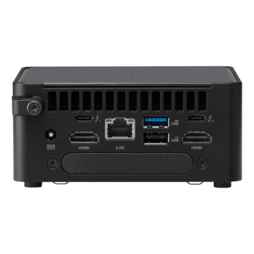 NUC 14 Pro NUC14RVHV7, Intel® Core™ Ultra 7 165H vPro®, 2x DDR5 SO-DIMM Memory, 2x M.2 NVMe SSD, 1x 2.5in HDD/SSD, Intel® Arc™ GPU, Tall Barebone Kit