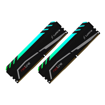 32GB (2 x 16GB) Redline Lumina DDR5 5600MT/s, CL36, Black, RGB LED, DIMM Memory