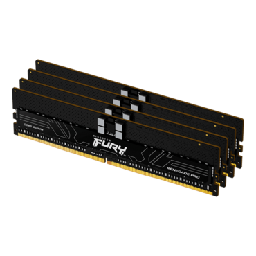 256GB (8 x 32GB) FURY™ Renegade Pro KF560R32RBEK8-256, DDR5 6000MT/s, CL32, 1Rx4, ECC Registered DIMM Memory