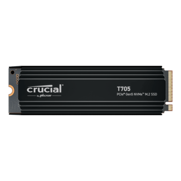 2TB T705, w/ Heatsink, 14500 / 12700 MB/s, TLC NAND, PCIe NVMe 5.0 x4, M.2 2280 SSD