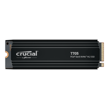 4TB T705, w/ Heatsink, 14100 / 12600 MB/s, TLC NAND, PCIe NVMe 5.0 x4, M.2 2280 SSD