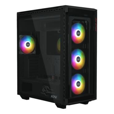 BATTLECRUISER II (with Prime Box), Tempered Glass, No PSU, E-ATX, Black, Mid Tower Case