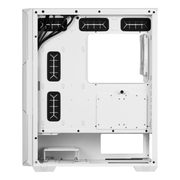 STARKER AIR C, Tempered Glass, No PSU, ATX, White, Mid Tower Case