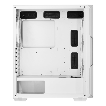 STARKER AIR C, Tempered Glass, No PSU, ATX, White, Mid Tower Case