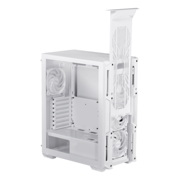 STARKER AIR C, Tempered Glass, No PSU, ATX, White, Mid Tower Case