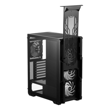 STARKER AIR C, Tempered Glass, No PSU, ATX, Black, Mid Tower Case