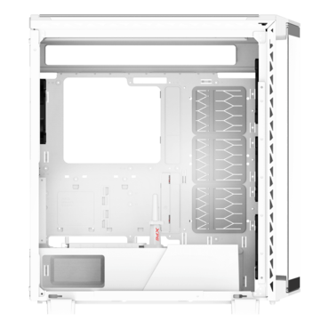 BATTLECRUISER II (with Prime Box), Tempered Glass, No PSU, E-ATX, White, Mid Tower Case