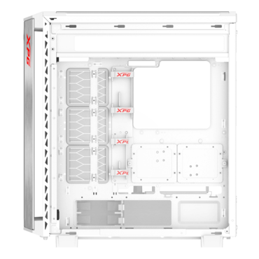 BATTLECRUISER II (with Prime Box), Tempered Glass, No PSU, E-ATX, White, Mid Tower Case