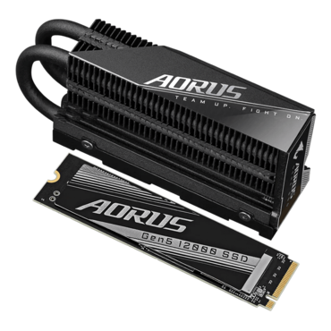 1TB AORUS Gen5 12000, w/ Heatsink, 11700 / 9500 MB/s, 3D TLC NAND, PCIe NVMe 5.0 x4, M.2 2280 SSD