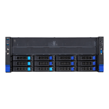 Thunder HX FT83AB7129 (B7129F83AV8E4HR-N-HE), 4U, Intel C621A, 12x SAS/SATA w/ 4x NVMe Hotswap, 32x DDR4, (3+1) 6000W Rdt PSU