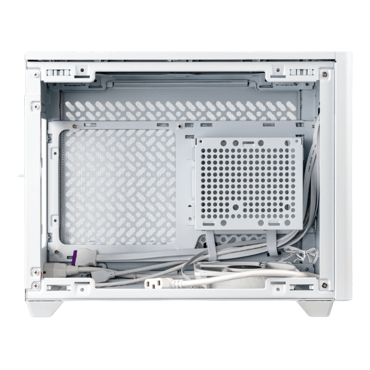 MasterBox NR200P V2, Tempered Glass, No PSU, Mini-ITX, White/Grey, Mini Tower Case