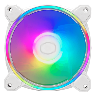 MasterFan MF120 HALO² 3 x 120mm, White, w/ Controller, ARGB LEDs, 2050 RPM, 51.88 CFM, 27 dBA, Cooling Fans