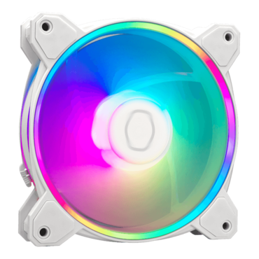 MasterFan MF120 HALO² 3 x 120mm, White, w/ Controller, ARGB LEDs, 2050 RPM, 51.88 CFM, 27 dBA, Cooling Fans