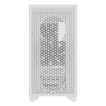 3000D AIRFLOW, Tempered Glass, No PSU, ATX, White, Mid Tower Case