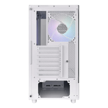 View 270 TG ARGB Snow, Tempered Glass, No PSU, ATX, White, Mid Tower Case