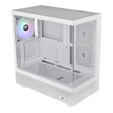 View 270 TG ARGB Snow, Tempered Glass, No PSU, ATX, White, Mid Tower Case
