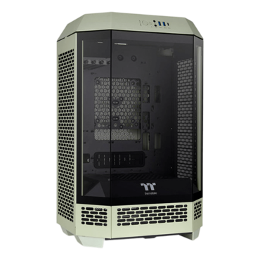 The Tower 300, Tempered Glass, No PSU, microATX, Matcha Green, Mid Tower Case