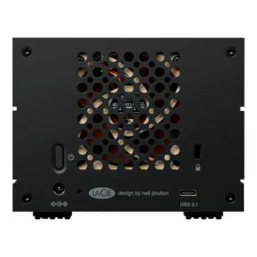 8TB LaCie 2big RAID, USB-C 3.2 Gen 2, Black, External Hard Drive