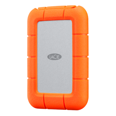 1TB LaCie Rugged Mini SSD, Up to 2000 MB/s, USB-C 3.2 Gen 2x2, Orange, External SSD