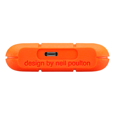 2TB LaCie Rugged Mini SSD, Up to 2000 MB/s, USB-C 3.2 Gen 2x2, Orange, External SSD