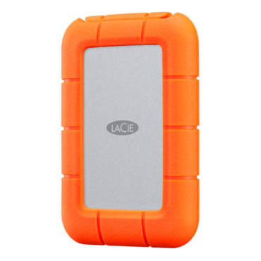 2TB LaCie Rugged Mini SSD, Up to 2000 MB/s, USB-C 3.2 Gen 2x2, Orange, External SSD